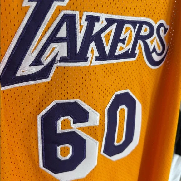 Mitchell & Ness LA Lakers Nipsey Hussle #60 Authentic Hardwood Classics Jersey
